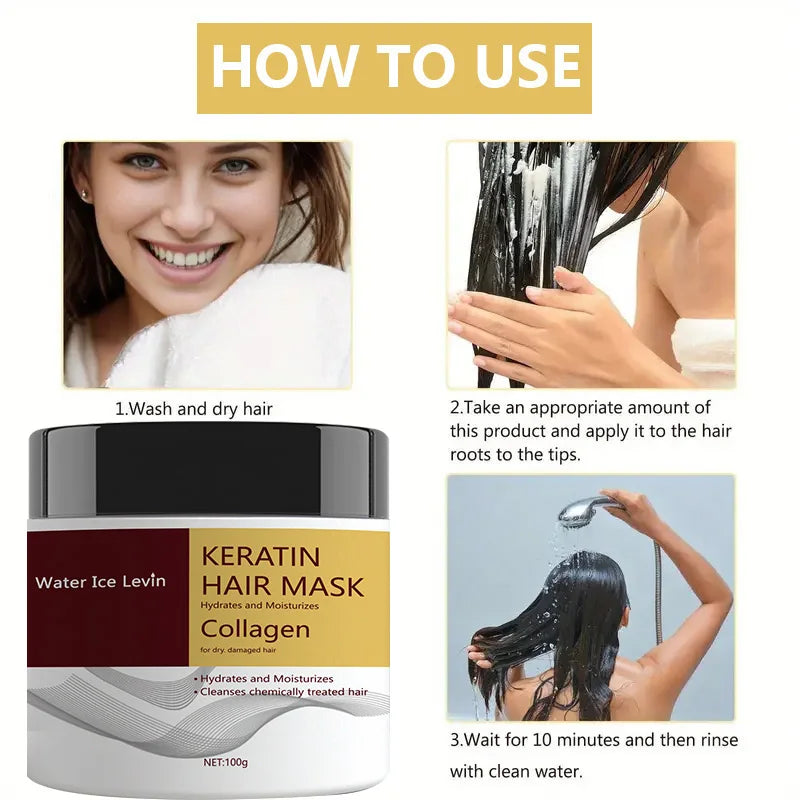 Mascarilla capilar milagrosa, colágeno, queratina