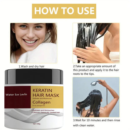 Mascarilla capilar milagrosa, colágeno, queratina