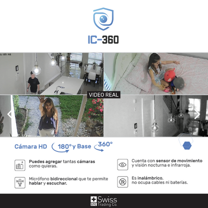 IC-360 Cámara Seguridad Inteligente 360°